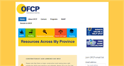 Desktop Screenshot of ofcp.ca